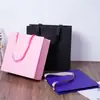 Bolsa tote de alta qualidade sem fundo, sacola de compras de vestuário feita sob medida, impressão de logotipo personalizado, sacola de papelão branco, sacola de presente personalizada