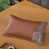 Almohada de Trigo Sarraceno con Sensación Refrescante de Verano, Núcleo de Almohada de Cáscara de Trigo Sarraceno de Ratán Pe, Almohada Refrescante de Verano para Niños, Almohada Dura Floral y a Base de Plantas para Uso en el Hogar de Adultos con Soporte para el Cuello
