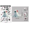 Pegatinas de Halloween Transfronterizas Amazon Calabaza Murciélago Fantasma Pegatinas Estáticas Atmósfera de Terror Parca Pegatinas para Vidrio