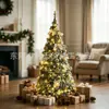 Árbol de Navidad Artificial Navideño con Luces para Decoración de Ventana de Oficina y Hotel, Suministros Navideños Suministrados Directamente por el Fabricante