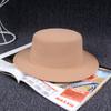 Moda coreana Hepburn británico ahogando pimiento pequeño ola sombrero de ala grande lana retro sombrero de moda niños
