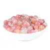 Pulsera de Cuentas Sueltas de Ágata Rosa Melocotón Natural Tang Pulsera de Cristal Gradiente Hecha a Mano para DIY Materiales para Joyería