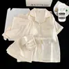 Ropa de Casa Suave y Sedosa con Copas Integradas, Amigable con la Piel, Transpirable, Suave y Adelgazante, Adecuada para Ropa de Casa de Niñas Jóvenes