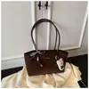 Bolso Retro de Gran Capacidad para el Trabajo 2025 Nueva Moda Estampado de Leopardo Bolso de Hombro para Mujer Bolso Tote Portátil de Gama Alta