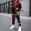 2023 comercio exterior 3D digital XX cara sonriente estampado traje sudadera estampado ropa deportiva para hombre