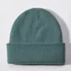 Touca de Tricô Outono e Inverno Quente Lã Nova Estilo Unissex Atacado 100% Lã Pura Touca de Tricô com Proteção para Orelhas