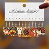 Aretes de Halloween Nuevo Set Combinado de Venta Caliente Aretes de Fantasma Diablo Calabaza Creativos Personalizados para Mujer Venta al por Mayor