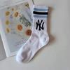 Calcetines delgados de primavera y verano, calcetines de moda ins de Corea del Sur, calcetines NY, calcetines para hombre y mujer, calcetines deportivos para exteriores, transpirables, absorbentes del sudor, calcetines casuales de algodón