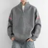 Novo Suéter Masculino com Design de Nicho Estilo Coreano 2026 Outono/Inverno High-End Versátil Solto Tendência Malha Outerwear