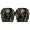 Funda de Almohada Divertida para Coche de Halloween Transfronteriza, Funda Elástica Estampada para Reposacabezas de Coche, Transpirable y Cómoda, Adecuada para Todas las Estaciones