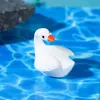 Miniatura Paisaje Simulación Grande Ganso Blanco Animal Figura Musgo Botella Ecológica Paisajismo Jardinería Decoración Accesorios Resina Pequeños Adornos