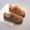 Zapatos de Algodón para Niños 2026 Otoño e Invierno Zapatos de Algodón para Niñas con Forro de Felpa, Zapatos Peludos Calientes con Forro de Felpa, Mocasines para Niños para Uso en Exteriores