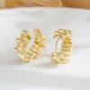 Aretes de Aro Liso Brillante de Diseño Irregular para Mujer Europeos y Americanos Transfronterizos Wish Más Vendidos Aretes Estilo Metal Aretes Geometría Moderna