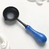 Nova Colher de Madeira Antiaderente, Colher de Tinta de Fogo, Ferramenta de Aquecimento para Selo de Tinta de Fogo, Cera de Tinta de Fogo, Antiaderente e Fácil de Limpar