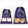 Bolsa de armazenamento para sapatos bolsa de lona para sapatos bolsa de sapato à prova de poeira bolsa de sapato capa de sapato bolsa de sapato com cordão entrega em peça única