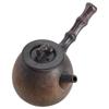 Olla de hierro esmaltado estilo japonés chapada en oro de lado a lado olla de cerámica casera vintage olla individual para té pequeña horizontal a horizontal juego de té kung fu cafetera