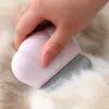 Escova de Higiene para Animais de Estimação Multiuso para Todos os Comprimentos de Pelo Formato de Concha Auto-Limpante Pente Massageador Ergonômico Pente para Animais de Estimação Gato Cachorro