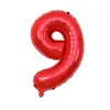Globos Digitales de 32 pulgadas Empacados Individualmente, Decoraciones de Cumpleaños Versión Americana, Globos Decorativos Flotantes de Papel de Aluminio con Helio