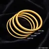 Banho de Ouro Real 24K Famoso na Internet Xiaohongshu Lótus Artesanato Antigo Herança Duas Gerações Joy Lótus Vagem Pulseira Cor-Preservante Pulseira Dourada de Areia