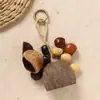 Collar Trenzado de Cuerda con Perlas de Piedra Natural para Mujer, Cadena para Clavícula de Piedra Ojo de Tigre Estilo Chino Nuevo Vintage, Accesorio Largo Colgante para el Cuello con Manchas