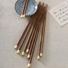 Palillos de Madera para Alitas de Pollo, Palillos de Metal con Malla, Palillos de Madera para el Hogar, Hotel, Restaurante, Al por Mayor en Stock, Nuevo Estilo Chino