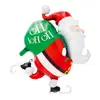 Baston de Papai Noel de Natal Transfronteiriço Alce Floco de Neve Boneco de Neve Desenho Animado Balão de Filme de Alumínio Bola de Decoração para Festa de Natal