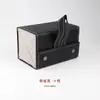 Estuche para Gafas con Múltiples Compartimentos, Estuche Plegable Hecho a Mano de Cuero para Gafas de Sol, Estuche para Gafas de Miopía, Caja de Almacenamiento para Joyería y Cosméticos, Estuche para Gafas con Logo
