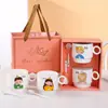 Taza de Cerámica Taza Doble Caja de Regalo Juego de Tazas de Café Souvenir Promoción de Negocios Regalo para Evento de Inauguración Taza de Agua