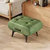 Banqueta Pequena com Couro Oleado e Encerado, Banqueta Macia Acolchoada para Entrada de Casa, Banqueta para Trocar Sapatos, Apoio de Pé Minimalista de Luxo Leve para Sala de Estar, Banqueta para Trocar Sapatos