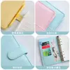 Cuaderno de Hojas Sueltas Transfronterizo Cuaderno de Cuero Suave Pu A6 Set de Cuadernos Creativos Bloc de Notas Pequeño Portátil