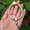 Pulsera de un solo círculo de estrella y luna de ecología original, pulsera de bodhi hecha a mano para DIY, joyería china antigua nueva al por mayor