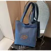 Bolsa de Lona Nueva Transfronteriza 2025 Gran Capacidad para Estudiantes Viajando Bolso de Hombro Tote Estampado Lindo Pequeño Fresco Estudiante
