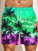 Pantalones de playa holgados europeos y americanos 2024, pantalones de surf de verano con estampado 3D de humo, pantalones cortos de moda para hombre