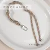 Bolso de Estilo Nuevo con Correa Tejida a Mano de Paracord, Correa de Muñeca Anticaída para Llevar, Tendencia Portátil de Cuerda Tejida Estilo Nuevo