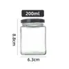 Frasco de Vidrio Transparente Sin Plomo con Tapa, Frasco para Pepinillos, Frasco Sellado de Grado Alimenticio, Frasco para Conservas de Miel y Mermelada, Frasco de Almacenamiento para el Hogar