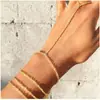 Pulsera Popular de Perlas Transfronteriza Europea y Americana, Joyería de Mano con Cadena de Lentejuelas de Comercio Exterior, Joyería de Lentejuelas y Circonita de Amazon para Mujeres