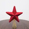 Decoração de Ponta de Árvore de Natal Estrela de Ponta de Espuma com Glitter Estrela de Cinco Pontas para Evento de Feriado de Natal Atmosfera e Cenário
