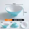 Bol para fideos para restaurantes de fideos, bol bicolor de imitación porcelana, uso comercial para hot pot picante y fideos de caracol de río, bol grande A8 vajilla de melamina, bol para sopa y fideos