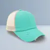 Gorra de Béisbol Lavada con Efecto Desgastado de Nuevo Estilo con Logo Personalizado, Gorra de Malla con Corte para Cola de Caballo de Verano, Gorra Casual para el Sol al Aire Libre