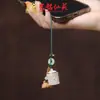 Saquinho de Lótus Luminoso Corrente de Celular Pingente Pedra Luminosa Cabacinha Recortada Pingente Difusor Portátil Masculino e Feminino Acessórios