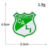 Escudo Marca de Fábrica Moderno Redondo Icono de Bordado por Computadora Logo de Equipo de Fútbol Parche de Tela Insignia de Decoración para Ropa Brazalete