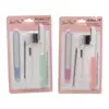 Vendas Diretas de Fábrica Conjunto de Ferramentas de Beleza Aparador de Sobrancelhas Agulha para Acne Lixa de Unha Puff para Pó Bastão de Sombra Garfo para Pele Morta Pincel de Maquiagem