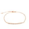 Joyería popular transfronteriza, versión coreana de pulsera sencilla, joyería popular con circonitas chapadas en oro, venta directa al por mayor