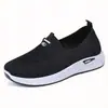 Zapatos Slip-On para Mujer, de Mediana Edad y Mayores, Cómodos Zapatos Planos de Suela Suave, Zapatos Deportivos Casuales, Zapatos de Tela Old Beijing
