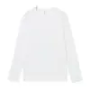 300g Algodón Peinado de Xinjiang de Peso Pesado Cuello Redondo Color Sólido Manga Larga Camisetas Interiores para Hombres y Mujeres Ropa de Trabajo Uniformes de Grupo Personalizados