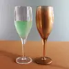 Venta directa de fábrica vasos de champán coloridos de plástico PS de 2.5 oz vaso de cóctel acrílico