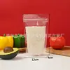 Bolsas tipo doy-pack aluminizadas con cierre transparente, bolsas autosellables para nueces, frutas secas, té de flores, snacks y empaque de alimentos, en stock
