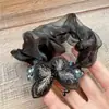 Rede Preta Hot Drilling Anel de Cabelo Intestino Grosso Novo Titular de Alta Qualidade Rabo de Cavalo Baixo Acessórios de Cabelo Feminino Alta Elasticidade Cabelo