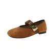 Sapatos Mary Jane Raso Quadrados Retrô para Mulheres, Novos Sapatilhas de Ballet de Verão 2026 com Tiras de Velcro, Sapatos de Vovó