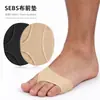 Almohadilla para Antepié de Tela Lycra SEBS para Tacones Altos de Mujer, Almohadilla de Media Talla, Almohadilla para el Pie, Almohadilla para Antepié, Tela Engrosada Antideslizante para Antepié
